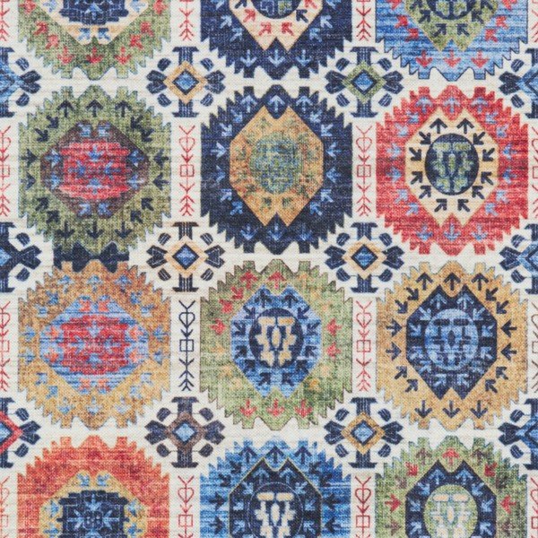 Farebný koberec s vysokým podielom bavlny Nouristan Kilim Masin 120 x 170 cm-image-4