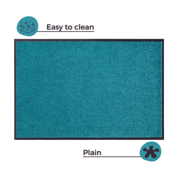 Tyrkysová rohožka Hansa Home Wash & Clean, 39 x 58 cm-image-3