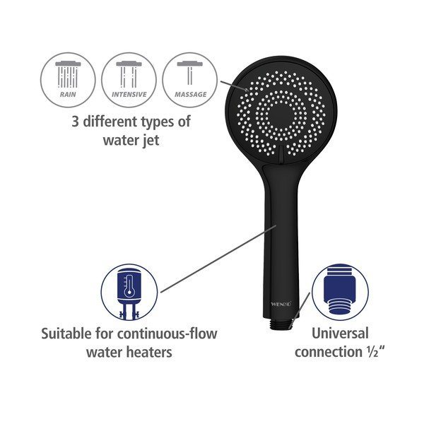 Sprchová hlavica ø 9,5 cm Water Saving – Wenko-image-4
