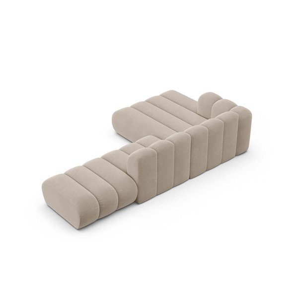 Béžová rohová pohovka (ľavý roh) Lupine – Micadoni Home-image-3