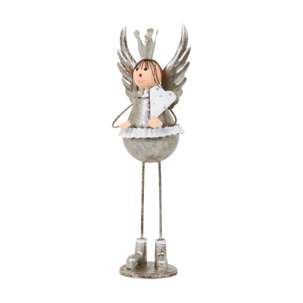 Dekorácia Archipelago Silver Bell Angel, 21,5 cm