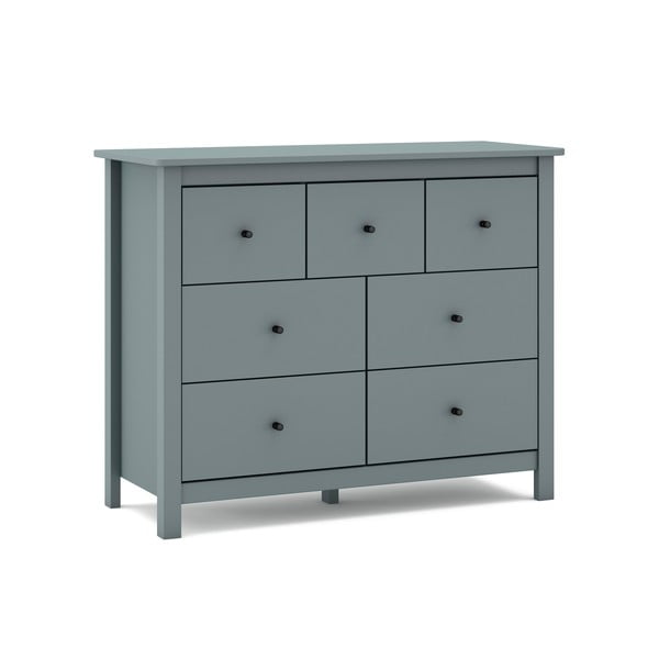 Komoda sivozelená z borovicového dreva 110x80x40 cm Misti – Marckeric-image-2