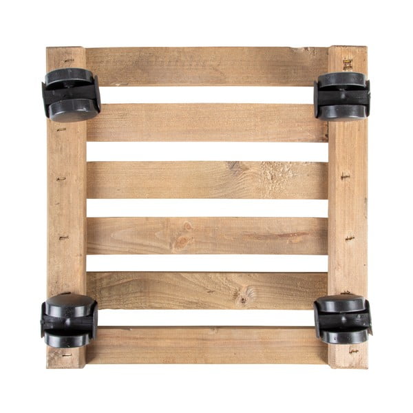 Drevený pojazdný podstavec pod kvetináč (výška  8 cm) Indoor & Outdoor – Esschert Design-image-2