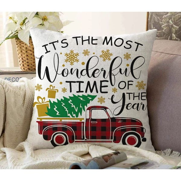 Obliečka na vankúš s vianočným motívom 43x43 cm Full Ride – Mila Home