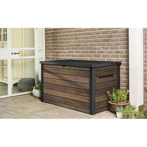 Hnedý plastový záhradný úložný box Signature – Keter-image-1