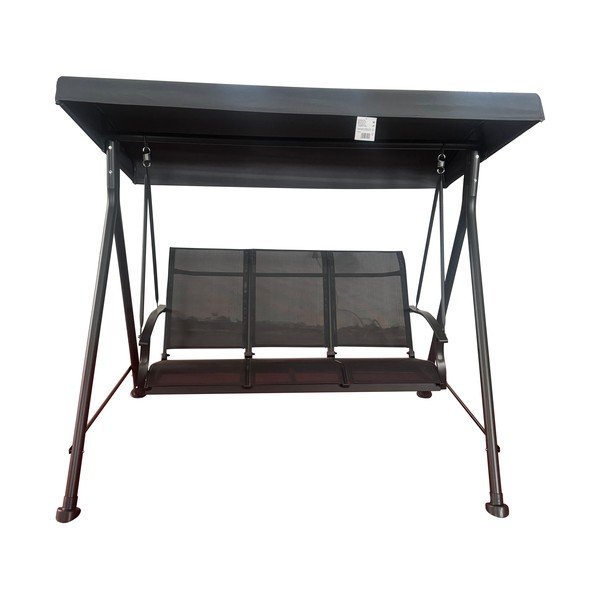 Sivá kovová záhradná hojdačka Hollywood II – Rojaplast