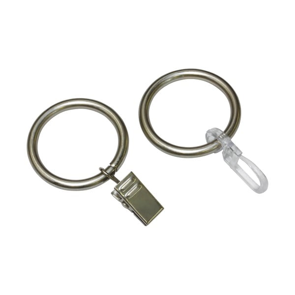 Krúžky na záclony s háčikom v súprave 10 ks - SP TREND-image-1