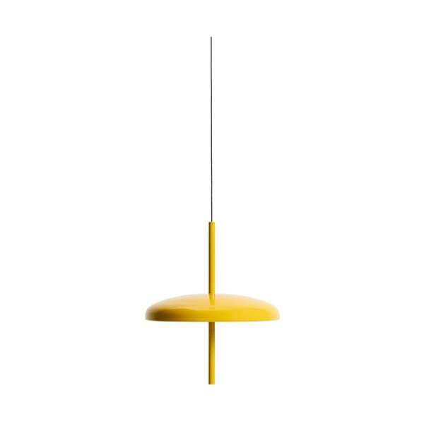 Žlté LED závesné svietidlo so stmievačom s kovovým tienidlom ø 16 cm Porte – Kave Home