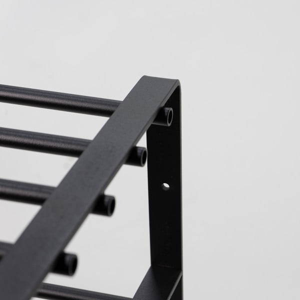 Čierna kovová skrinka na topánky 70x48,5x29 cm Rex – Spinder Design-image-4