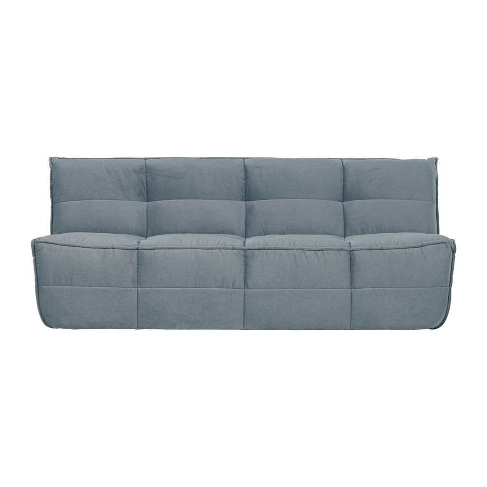 E-shop Modrá zamatová pohovka 204 cm Cluster – vtwonen