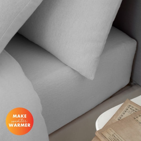 Sivá bavlnená plachta 90x190 cm - Catherine Lansfield-image-4