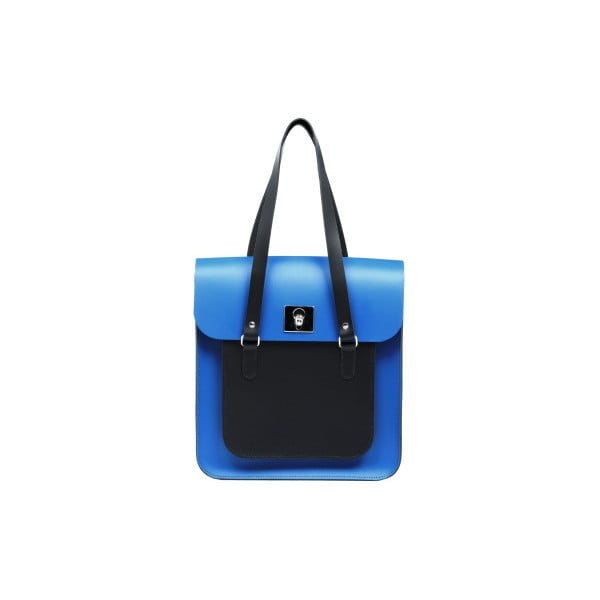 Modro-čierna kožená kabelka Brix + Bailey Rosemont