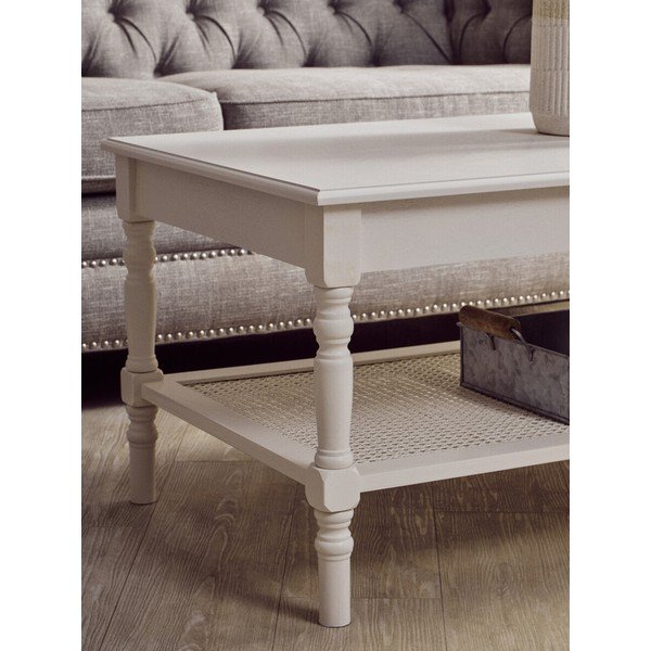 Biely konferenčný stolík 60x120 cm Heritage – Premier Housewares-image-2