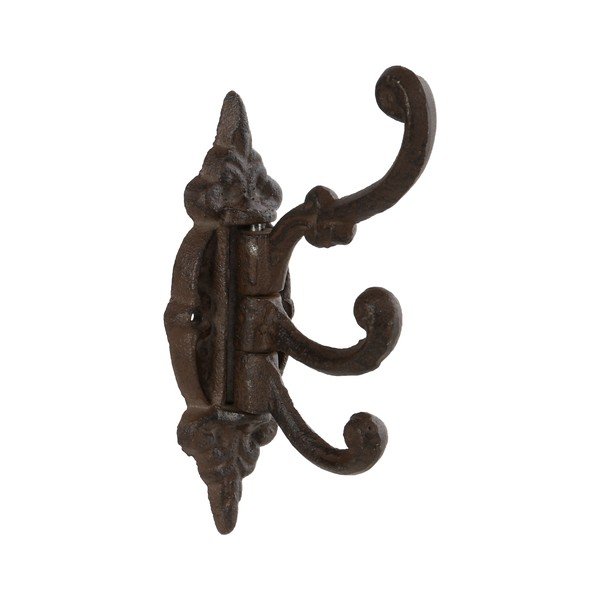 Tmavohnedý nástenný kovový háčik – Esschert Design-image-1