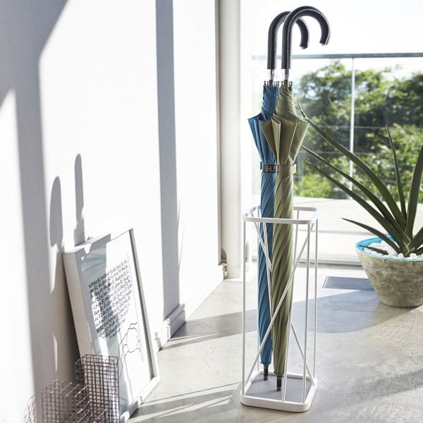 Biely stojan na dáždniky YAMAZAKI 9 Square-image-2