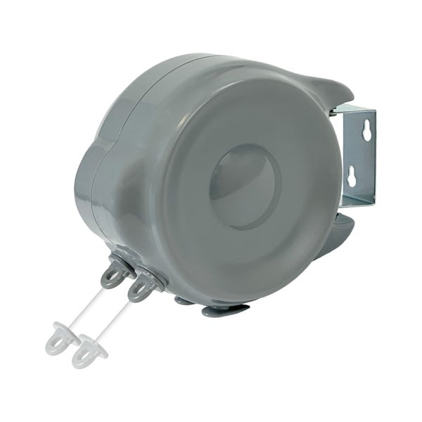 Sivý nástenný sušiak na bielizeň 30 m – Addis