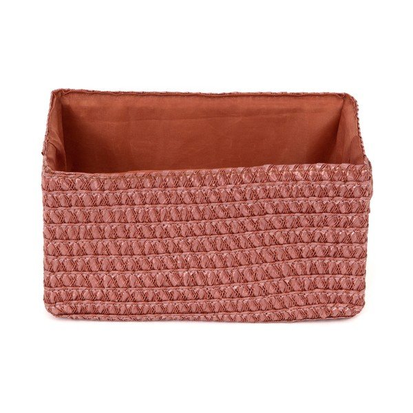 Červený úložný košík Compactor Lilou Basket Terracotta-image-2
