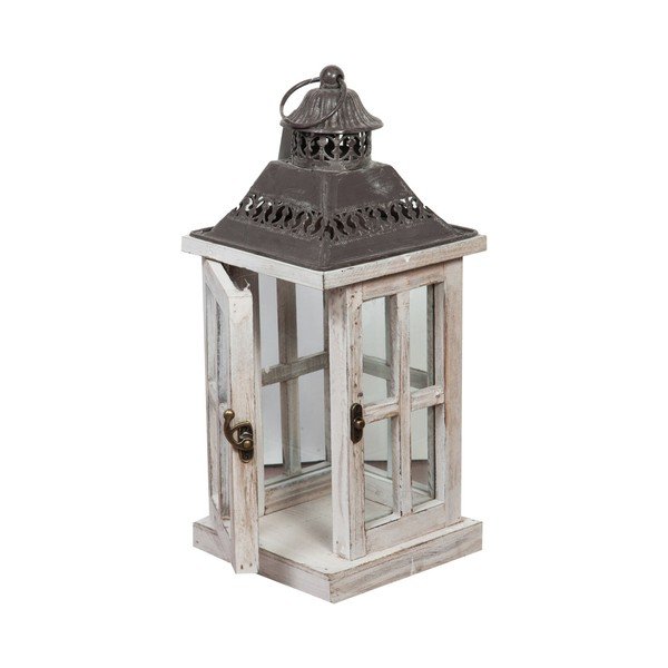 Sada 3 bielosivých lampášov Biscottini Dorothée-image-2