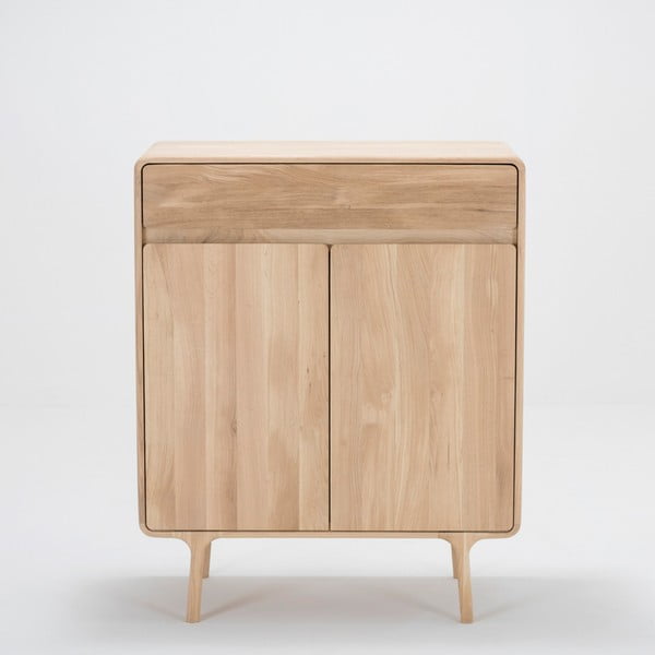 Komoda z masívneho dubového dreva so zásuvkou Gazzda Fawn-image-3