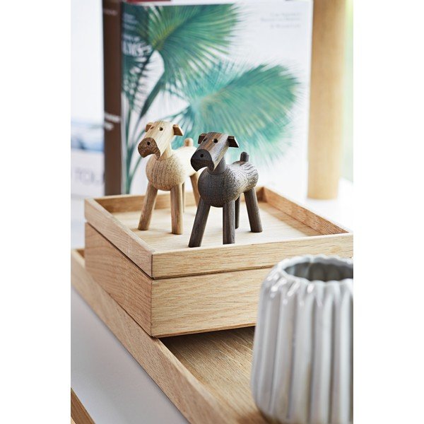 Soška z masívneho dubového dreva Kay Bojesen Denmark Tim Smoked-image-3