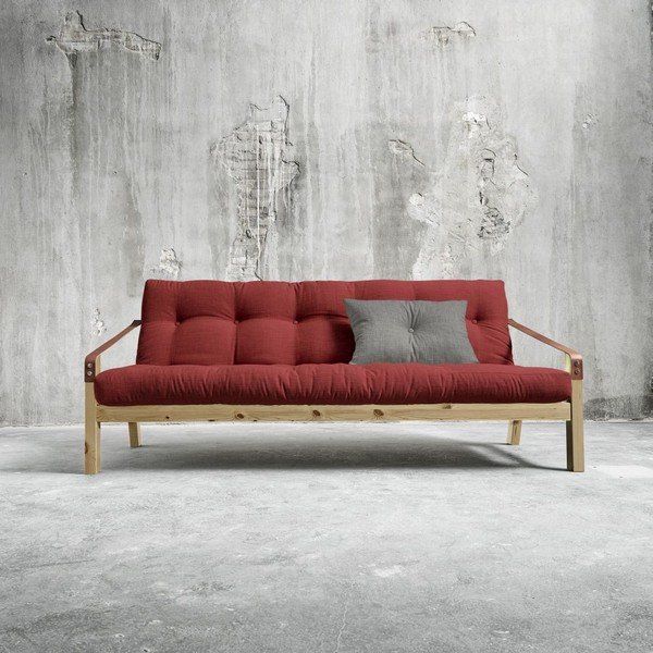 Rozkladacia pohovka Karup Poetry Natural/Passion Red/Granite Grey-image-1