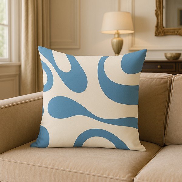 Obliečka na vankúš 43x43 cm Blue Latte – Mila Home-image-3