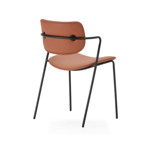 Jedálenská stolička v tehlovej farbe v súprave 2 ks Maika – Marckeric-image-3