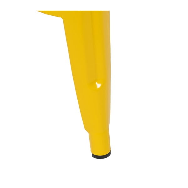 Žlté kovové barové stoličky v súprave 2 ks (výška sedadla 61 cm) – Ixia-image-2