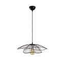 Čierne závesné svietidlo s kovovým tienidlom ø 50 cm Farac – Opviq lights