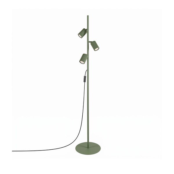 Zelená hliníková stojacia lampa s ohýbateľnou konštrukciou (výška  155 cm) Gleam – Sollux
