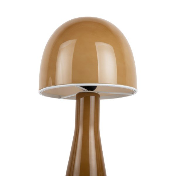 Okrovožltá stolová lampa so skleneným tienidlom (výška 45 cm) Bombin – Leitmotiv-image-2