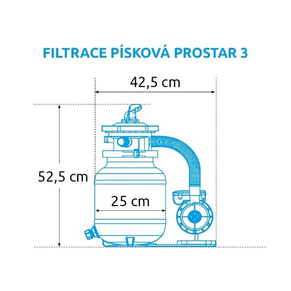 Piesková filtrácia ProStar 3 - 3,8 m3/h – Marimex-image-1