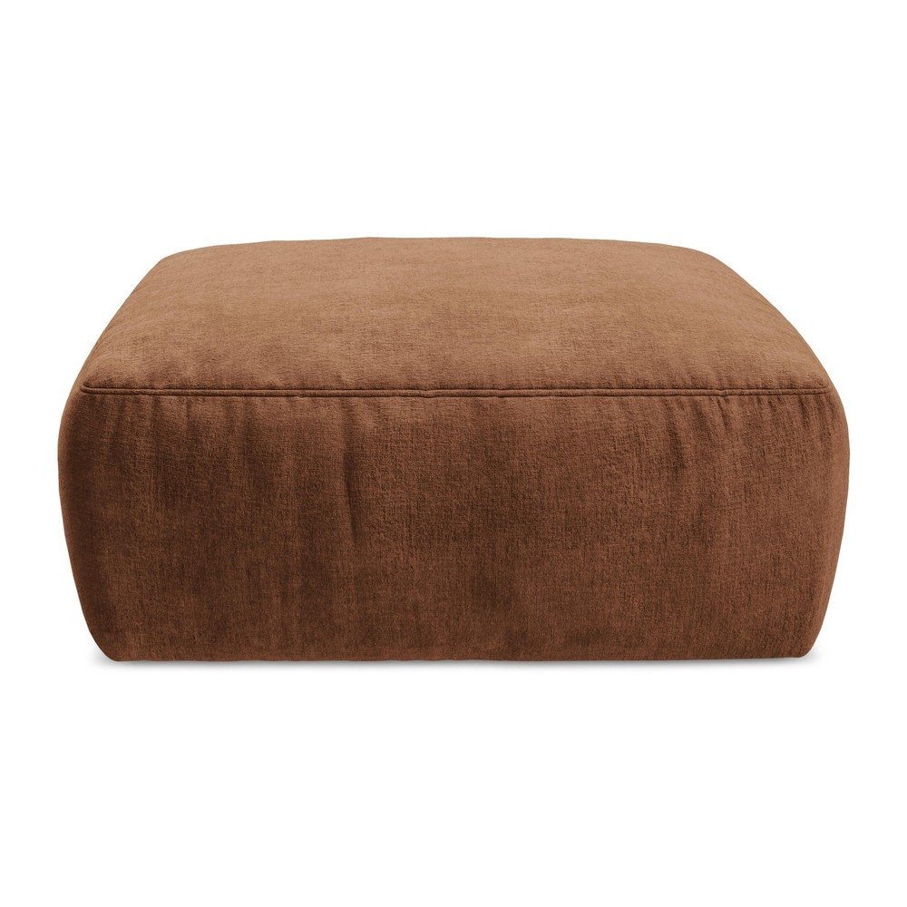 Ženilková podnožka v terakotovej farbe Kuki – Makamii