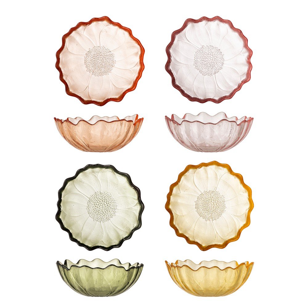 Sklenené misky v súprave 4 ks na zmrzlinu 120 ml Kana – Bloomingville