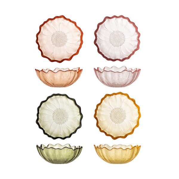 Sklenené misky v súprave 4 ks na zmrzlinu 120 ml Kana – Bloomingville