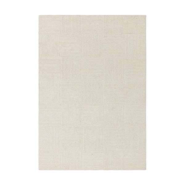 Slonovinový ručne tkaný vlnený koberec 160x230 cm Zennith Grid – Asiatic Carpets