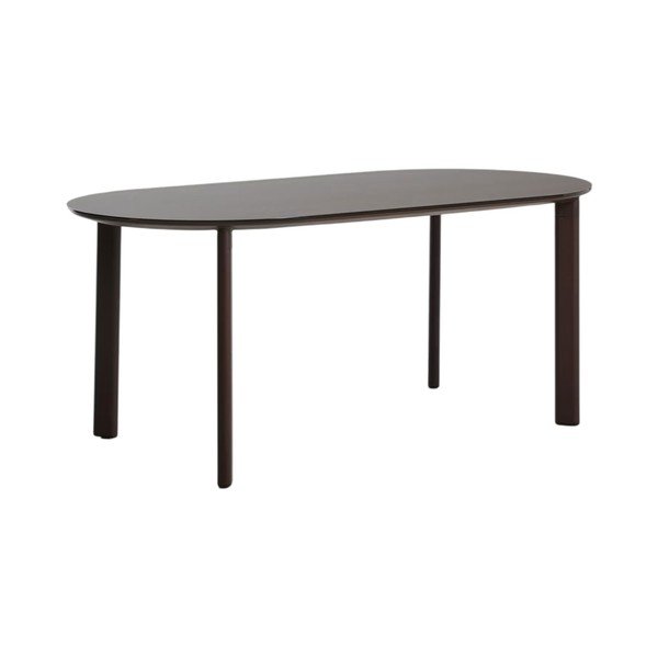 Záhradný jedálenský stôl so sklenenou doskou 90x180 cm Erice – Kave Home
