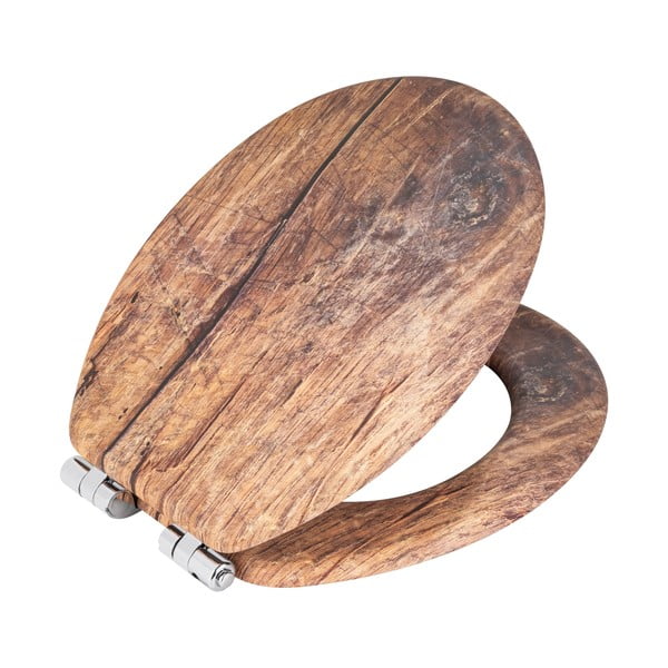 Záchodová doska s automatickým zatváraním 37 x 43 cm Rustic – Wenko-image-1