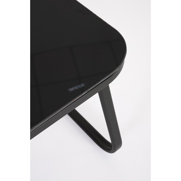 Antracitová oceľová záhradná lounge súprava pre 4 osoby Gonzalo – Bizzotto-image-3