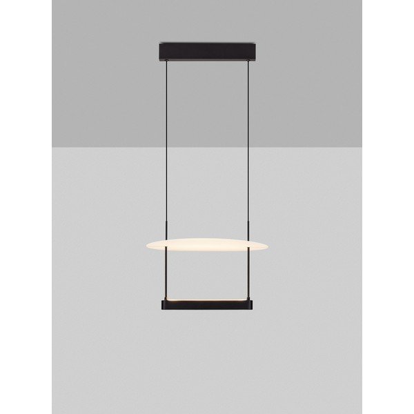 Biele/matne čierne hliníkové LED závesné svietidlo so stmievačom ø 40 cm Diona – Nova Luce-image-3