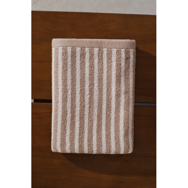 Béžový/krémovobiely bavlnený uterák 50x70 cm Dixie – Jotex-image-1