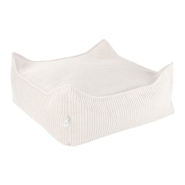 Krémový menčestrový detský sedací vak Square – Wigiwama