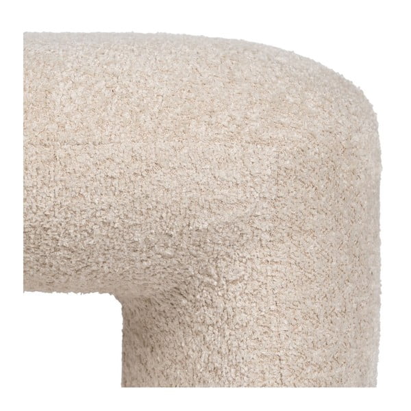 Béžový taburet z textílie buklé Suave – Ixia-image-4
