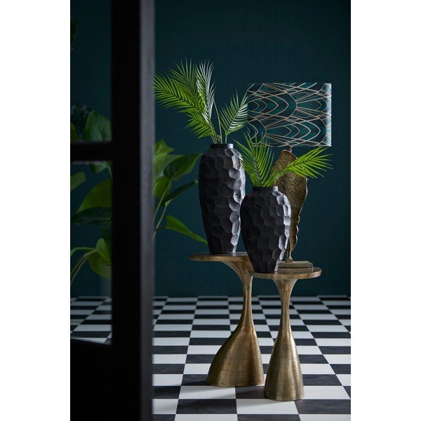 Kovový okrúhly odkladací stolík 33x40 cm Macau - Light & Living-image-2