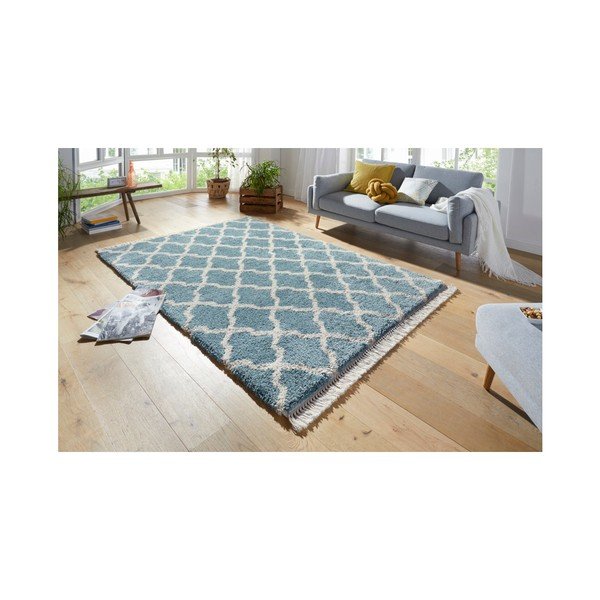 Modrý koberec Mint Rugs Marino, 200 x2 90 cm-image-3