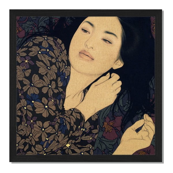 Obraz v ráme Liv Corday Asian Sachiko, 40 x 40 cm