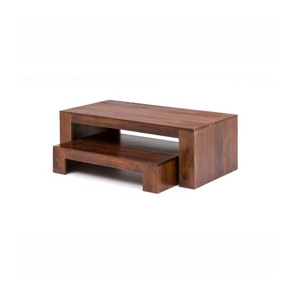 Sada 2 televizních stolíkov z akáciového dreva WOOX LIVING Jasper-image-2
