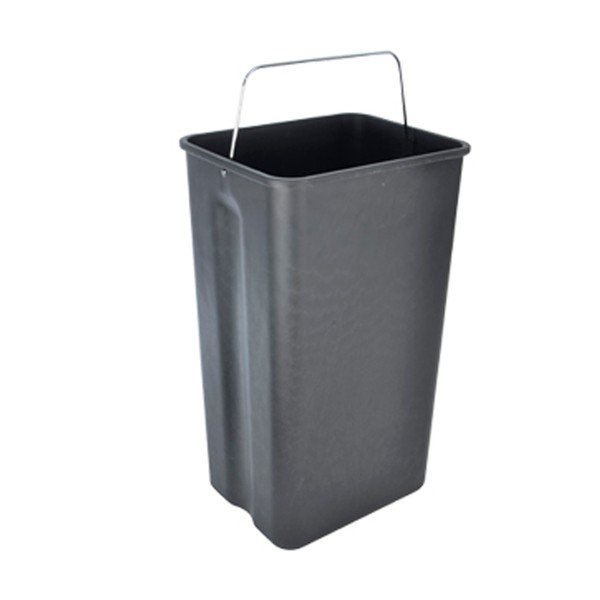 Nášľapný odpadkový kôš na triedený odpad z nehrdzavejúcej ocele v lesklo striebornej farbe 2x20 l Duo – Orion-image-1