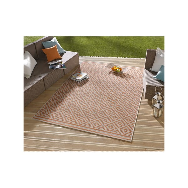 Koberec vhodný do exteriéru Raute 200x290 cm, koralový-image-3