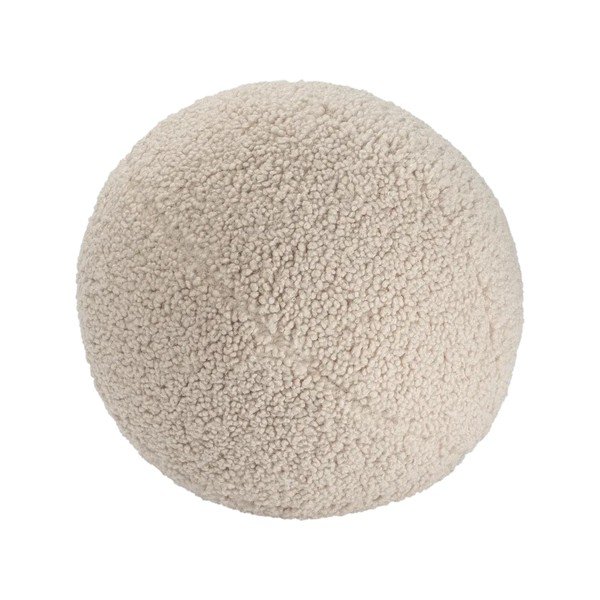 Svetlohnedý detský pohovkový vankúš z textílie buklé Ball – Wigiwama